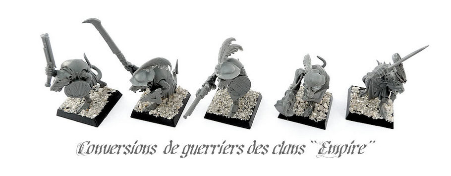 Conversions de guerriers des clans Skavens « Impériaux » - WIP