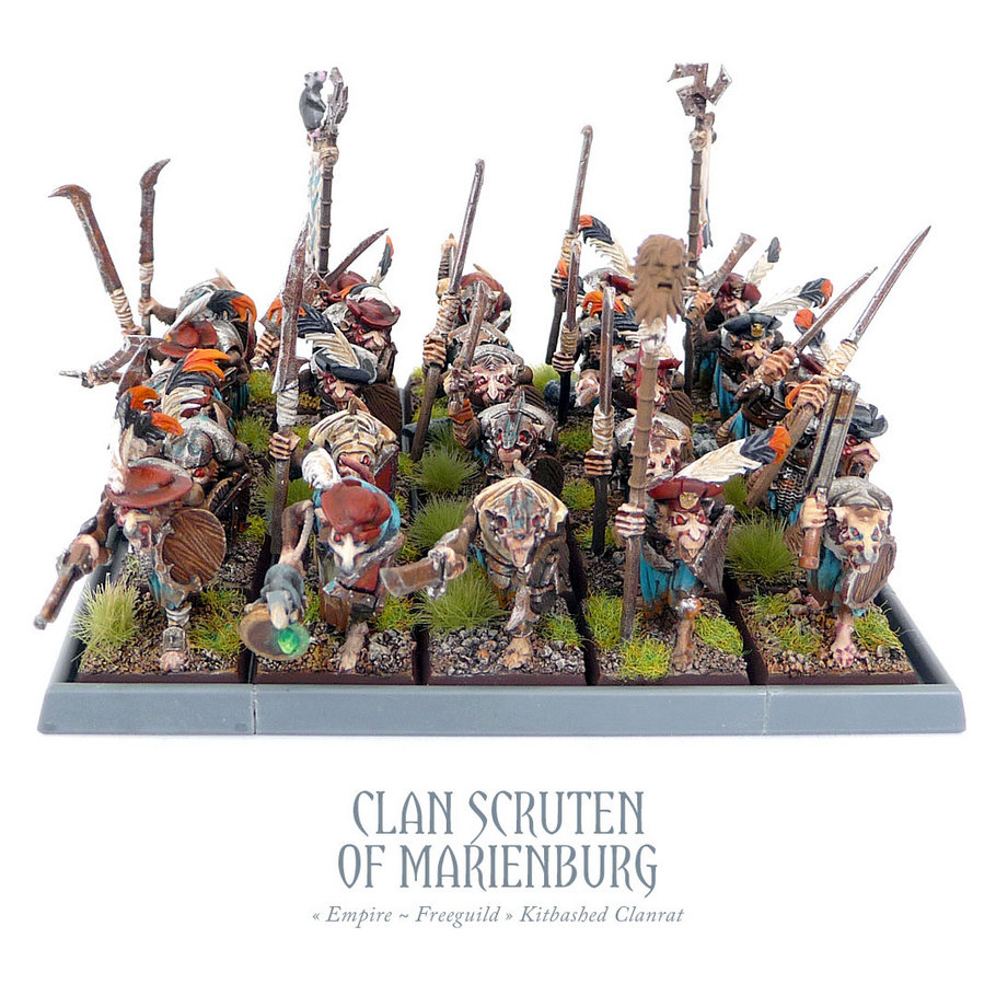 Peinture des Guerriers Skaven du clan Scruten de Marienburg - Et de 25 !