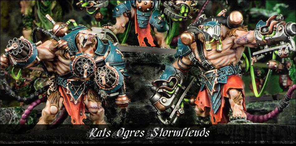 Découvrez les photos des Rats Ogres Stormfiends, nouveautés Skaven 2015 pour Warhammer The End Of Times !